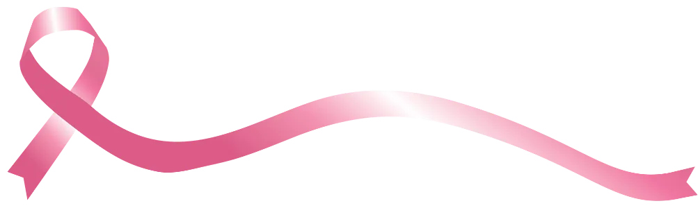 A pink ribbon with a white background.
